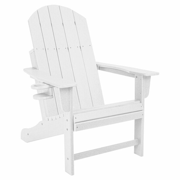 Dura Patio Heavyduty Adirondack Chair, White Heavyduty White
